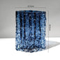Elegant Diamond-shaped glacier glass vase