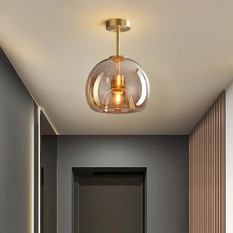 Sanoni SLCL010 – Modern Nordic LED Glass Ceiling Light