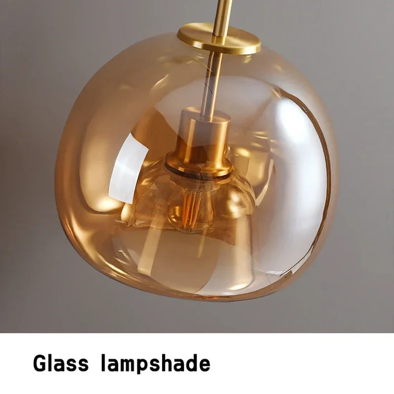 Sanoni SLCL010 – Modern Nordic LED Glass Ceiling Light
