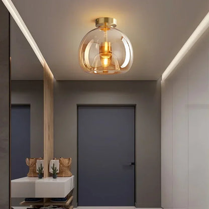 Sanoni SLCL010 – Modern Nordic LED Glass Ceiling Light