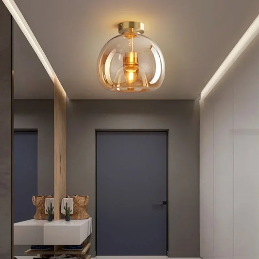 Sanoni SLCL010 – Modern Nordic LED Glass Ceiling Light