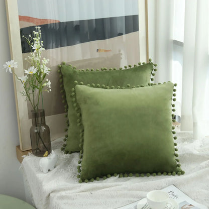 Soft Velvet Decorative Cushion Cover