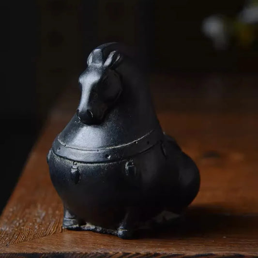 Stone Tang Dynasty Horse Statue – Elegant Carved Decor for Home or Office