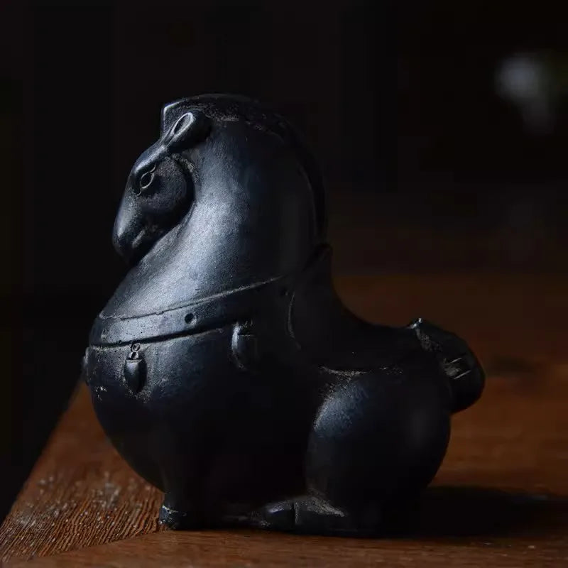 Stone Tang Dynasty Horse Statue – Elegant Carved Decor for Home or Office